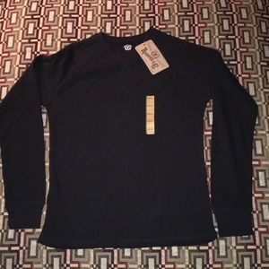 Men’s Roebuck& Co. Long Sleeve Black Thermal Small